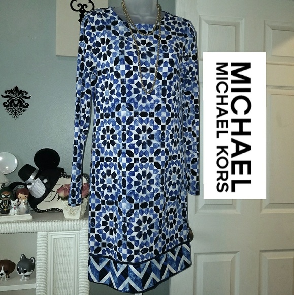 MICHAEL Michael Kors Dresses & Skirts - Michael Kors Stretch Shift Dress Long Sleeve XS